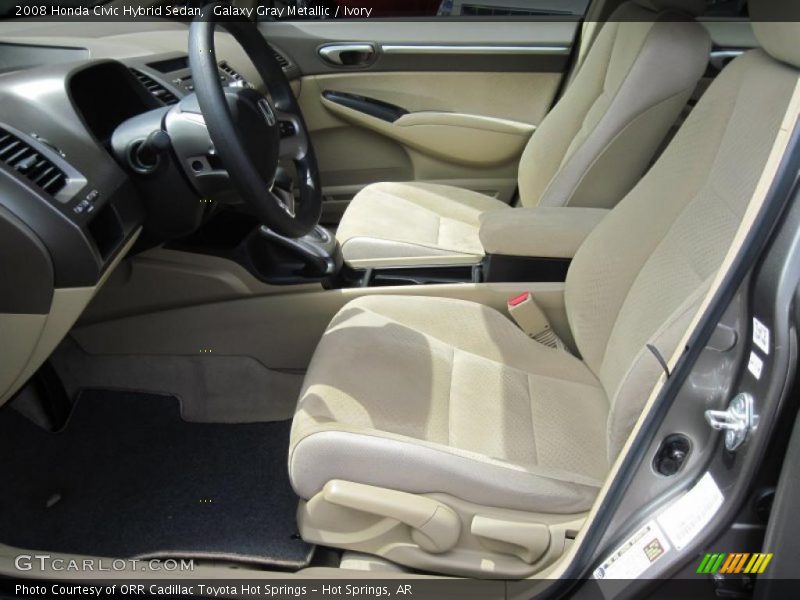 Galaxy Gray Metallic / Ivory 2008 Honda Civic Hybrid Sedan