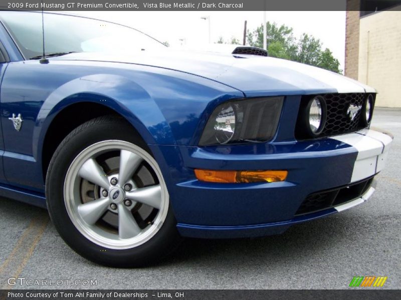 Vista Blue Metallic / Dark Charcoal 2009 Ford Mustang GT Premium Convertible