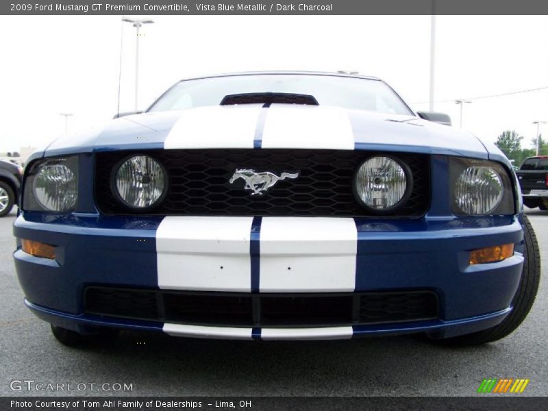 Vista Blue Metallic / Dark Charcoal 2009 Ford Mustang GT Premium Convertible