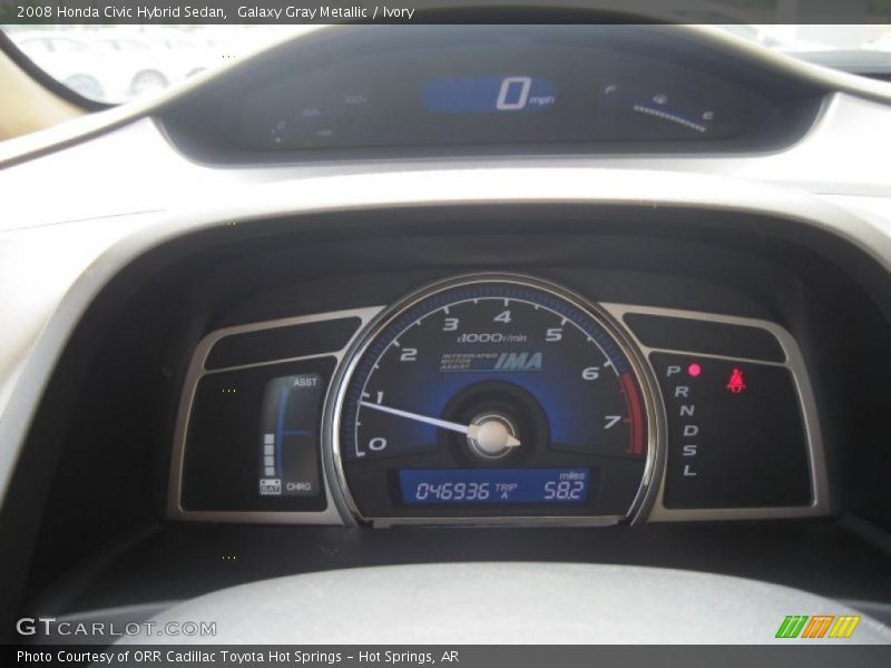 Galaxy Gray Metallic / Ivory 2008 Honda Civic Hybrid Sedan