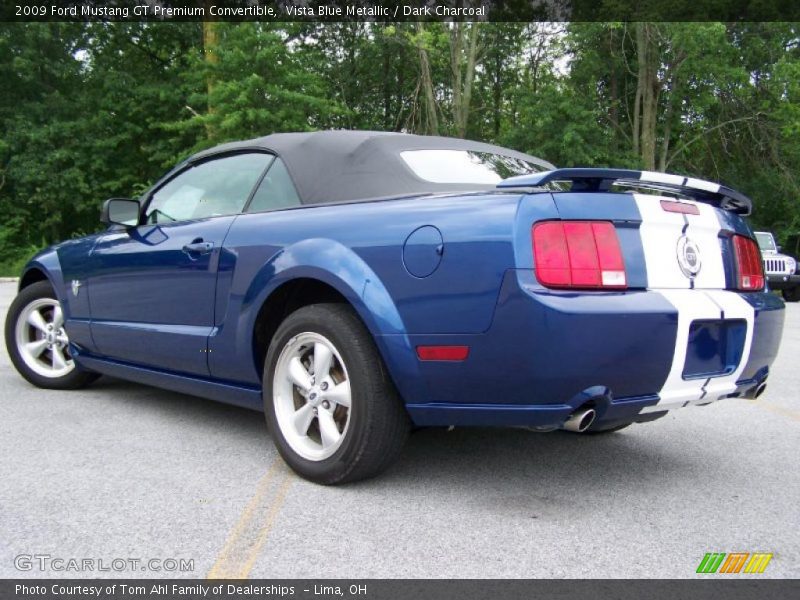 Vista Blue Metallic / Dark Charcoal 2009 Ford Mustang GT Premium Convertible