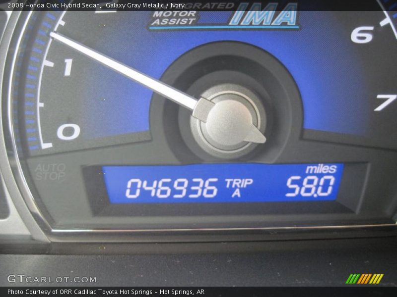 Galaxy Gray Metallic / Ivory 2008 Honda Civic Hybrid Sedan