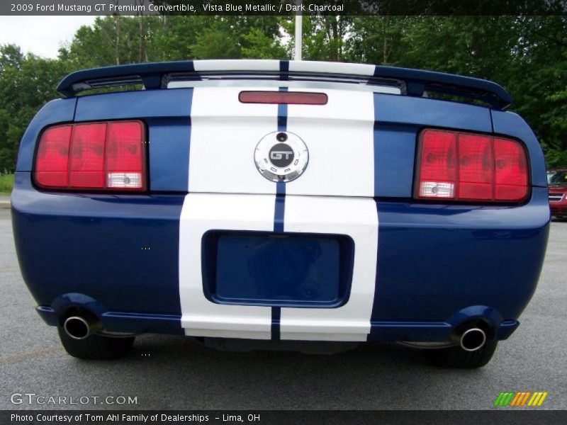 Vista Blue Metallic / Dark Charcoal 2009 Ford Mustang GT Premium Convertible