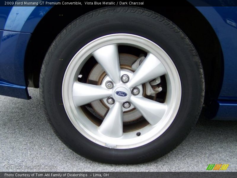 Vista Blue Metallic / Dark Charcoal 2009 Ford Mustang GT Premium Convertible