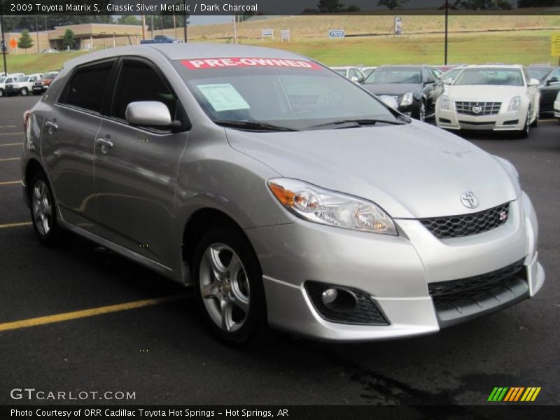 Classic Silver Metallic / Dark Charcoal 2009 Toyota Matrix S