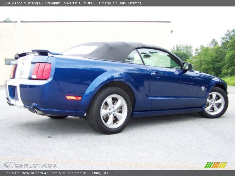 Vista Blue Metallic / Dark Charcoal 2009 Ford Mustang GT Premium Convertible