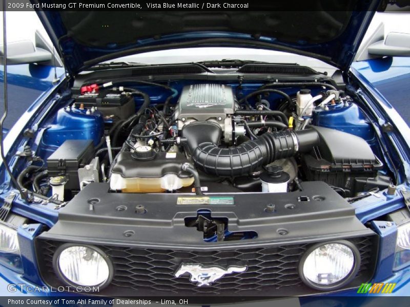 Vista Blue Metallic / Dark Charcoal 2009 Ford Mustang GT Premium Convertible