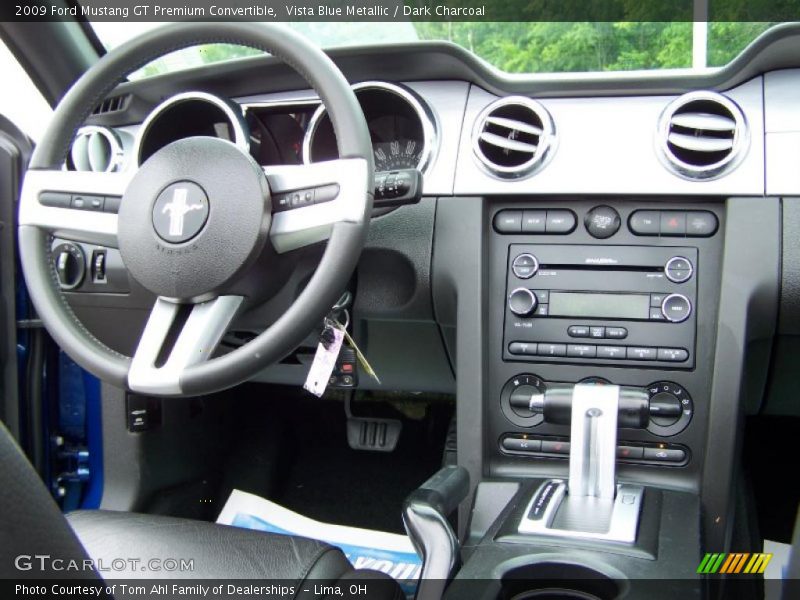 Vista Blue Metallic / Dark Charcoal 2009 Ford Mustang GT Premium Convertible