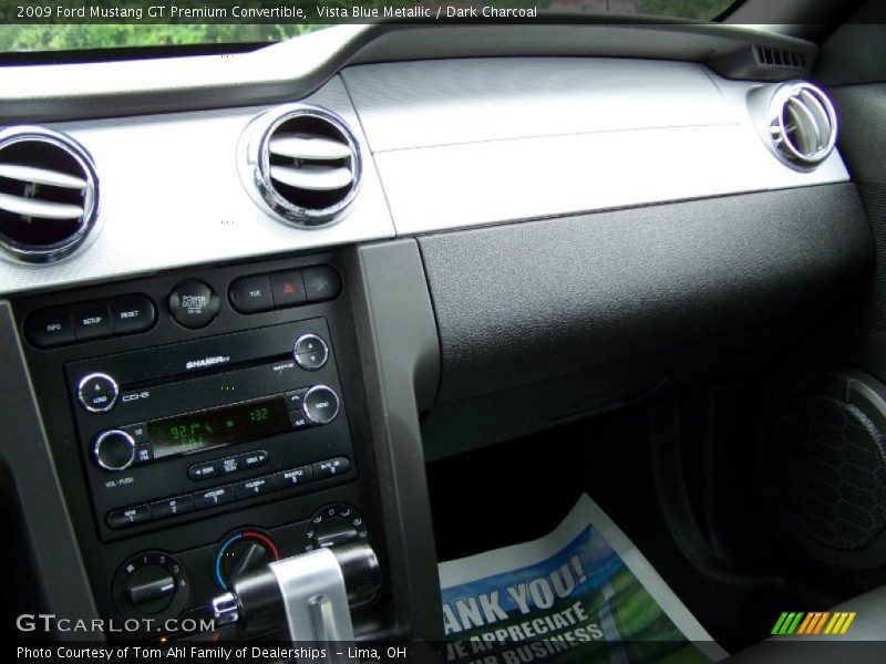 Vista Blue Metallic / Dark Charcoal 2009 Ford Mustang GT Premium Convertible