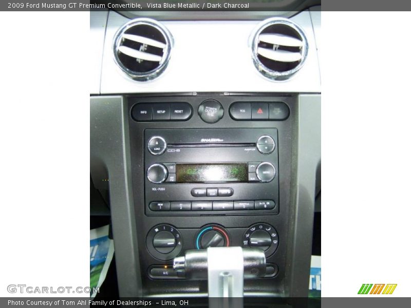 Vista Blue Metallic / Dark Charcoal 2009 Ford Mustang GT Premium Convertible
