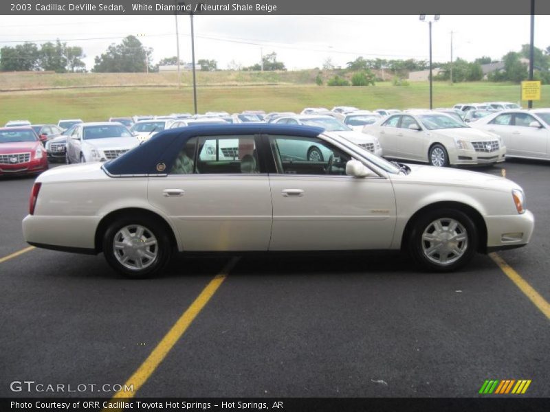 White Diamond / Neutral Shale Beige 2003 Cadillac DeVille Sedan