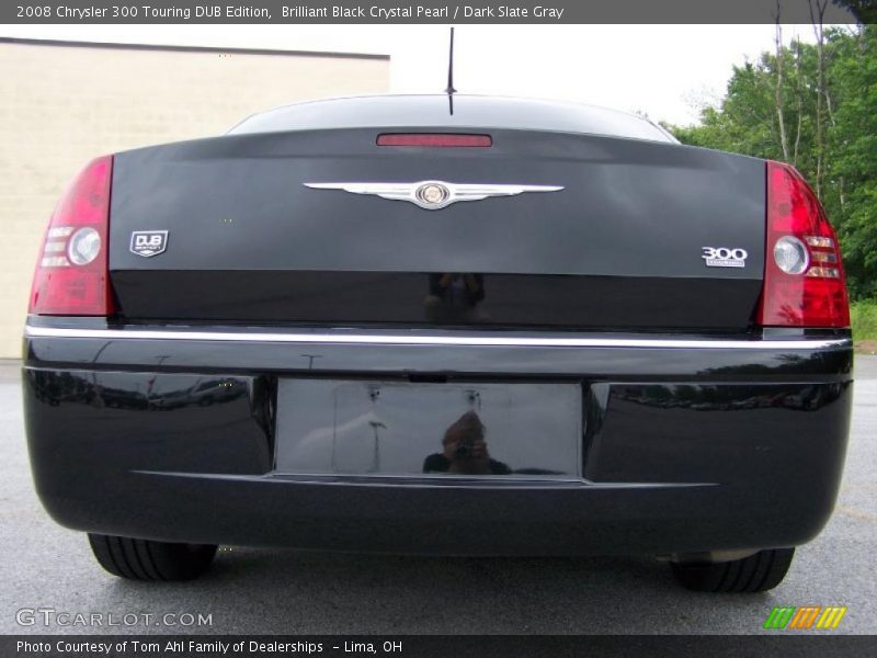 Brilliant Black Crystal Pearl / Dark Slate Gray 2008 Chrysler 300 Touring DUB Edition