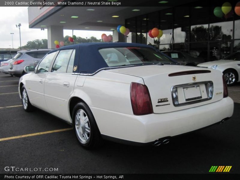 White Diamond / Neutral Shale Beige 2003 Cadillac DeVille Sedan