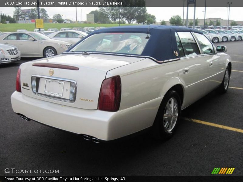 White Diamond / Neutral Shale Beige 2003 Cadillac DeVille Sedan