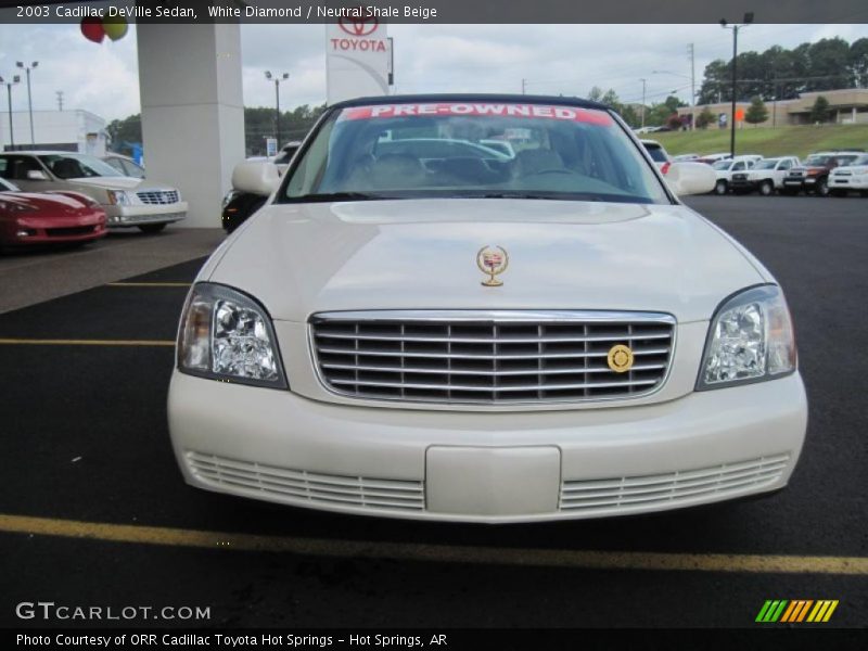 White Diamond / Neutral Shale Beige 2003 Cadillac DeVille Sedan