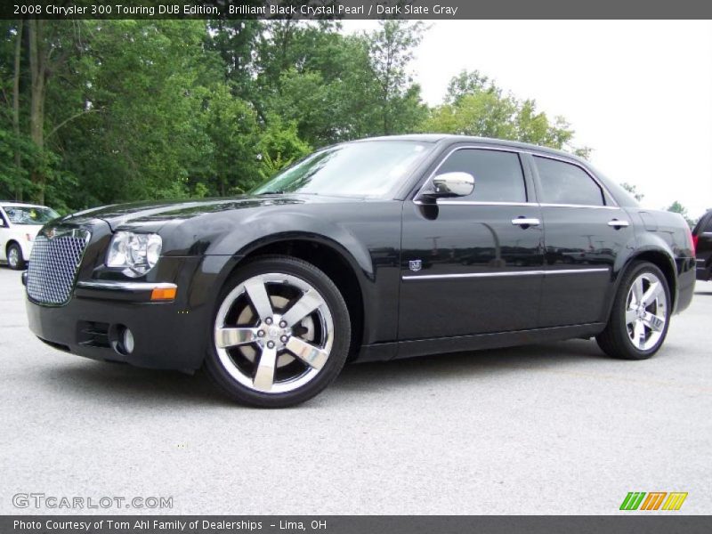 Brilliant Black Crystal Pearl / Dark Slate Gray 2008 Chrysler 300 Touring DUB Edition