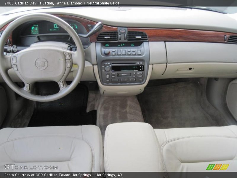 White Diamond / Neutral Shale Beige 2003 Cadillac DeVille Sedan