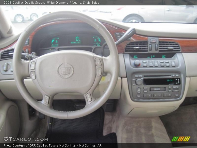 White Diamond / Neutral Shale Beige 2003 Cadillac DeVille Sedan