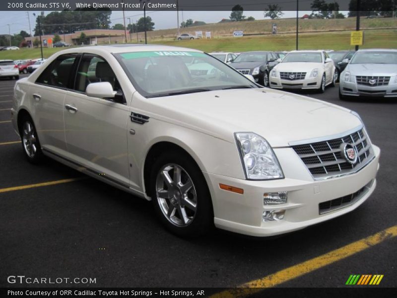 White Diamond Tricoat / Cashmere 2008 Cadillac STS V6