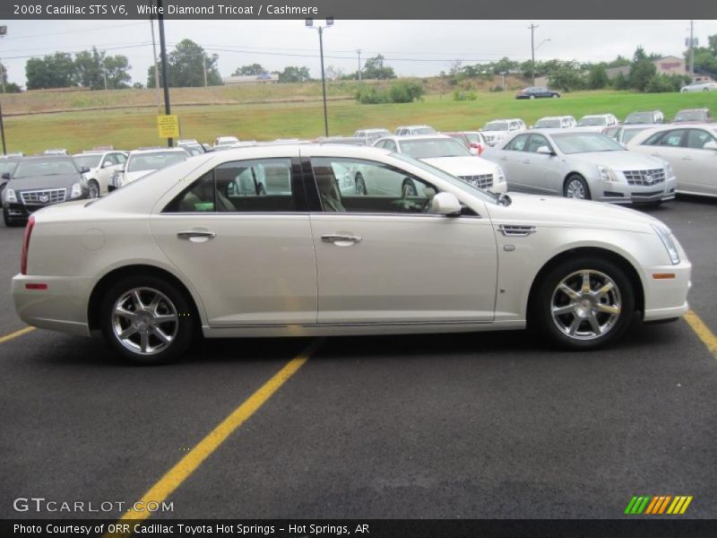 White Diamond Tricoat / Cashmere 2008 Cadillac STS V6