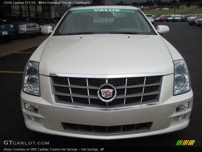 White Diamond Tricoat / Cashmere 2008 Cadillac STS V6
