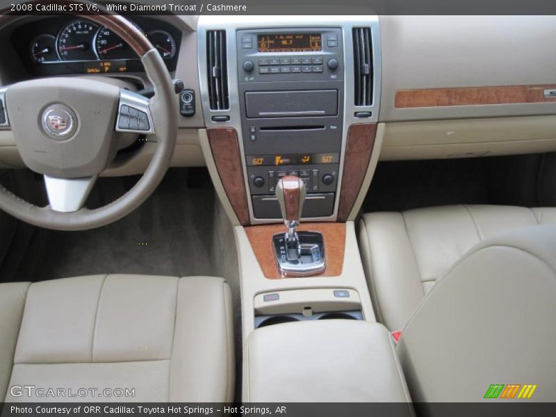 White Diamond Tricoat / Cashmere 2008 Cadillac STS V6