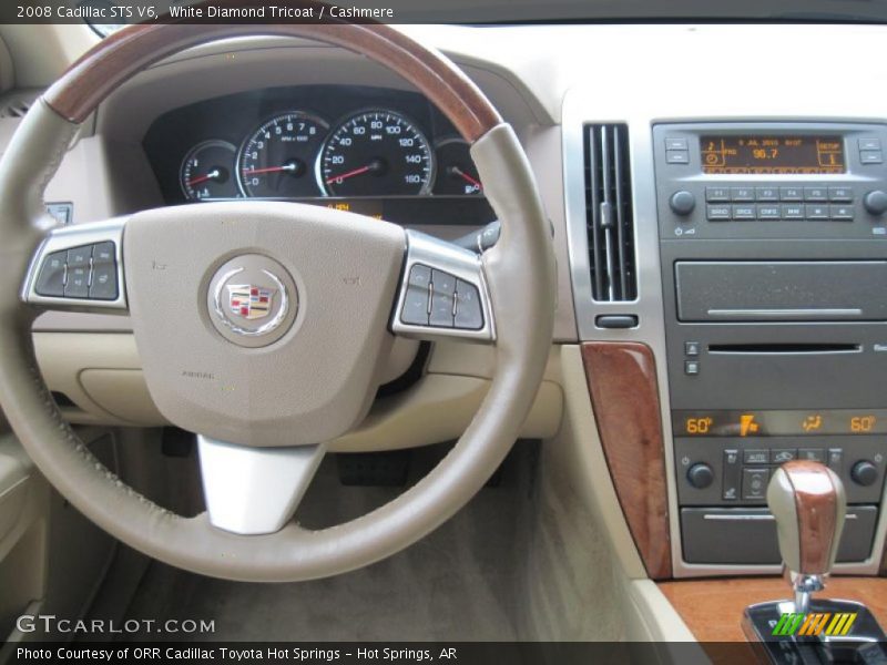 White Diamond Tricoat / Cashmere 2008 Cadillac STS V6
