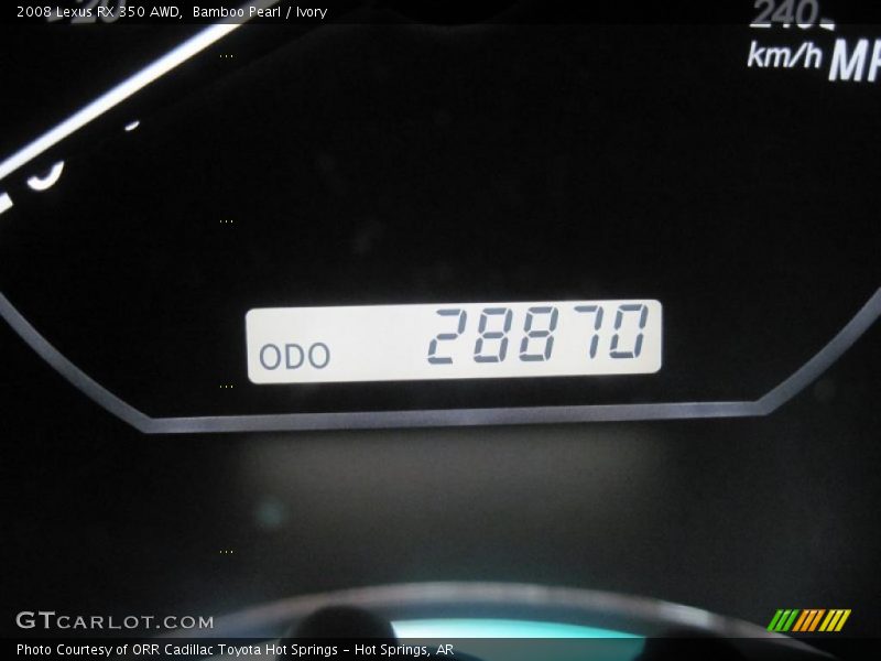 Bamboo Pearl / Ivory 2008 Lexus RX 350 AWD