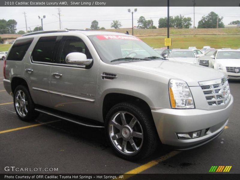 Silver Lining / Ebony 2010 Cadillac Escalade Luxury AWD