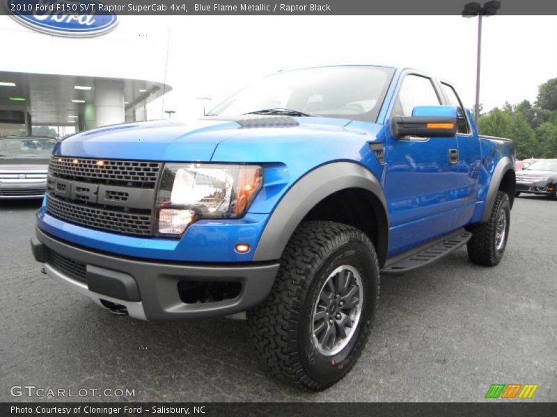 Blue Flame Metallic / Raptor Black 2010 Ford F150 SVT Raptor SuperCab 4x4