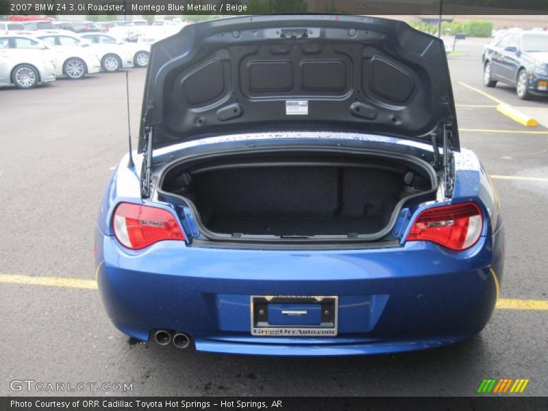 Montego Blue Metallic / Beige 2007 BMW Z4 3.0i Roadster