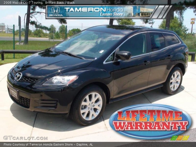 Brilliant Black / Black 2008 Mazda CX-7 Touring