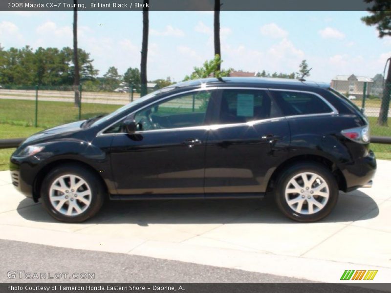 Brilliant Black / Black 2008 Mazda CX-7 Touring