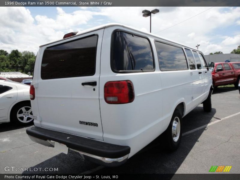 Stone White / Gray 1996 Dodge Ram Van 3500 Commercial