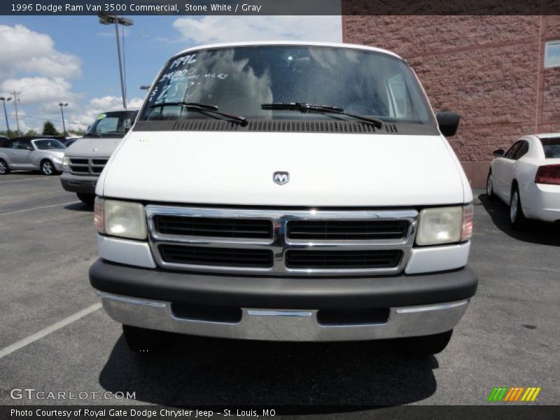 Stone White / Gray 1996 Dodge Ram Van 3500 Commercial