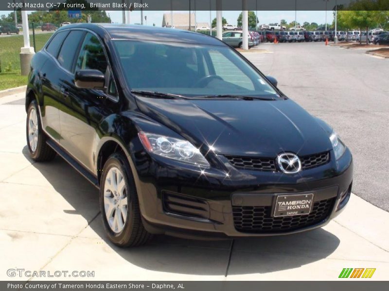 Brilliant Black / Black 2008 Mazda CX-7 Touring