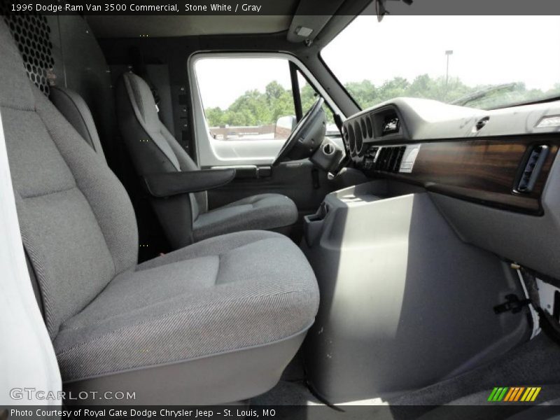 Stone White / Gray 1996 Dodge Ram Van 3500 Commercial