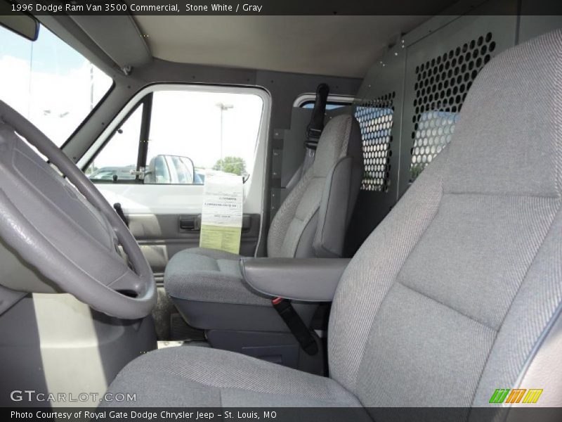 Stone White / Gray 1996 Dodge Ram Van 3500 Commercial