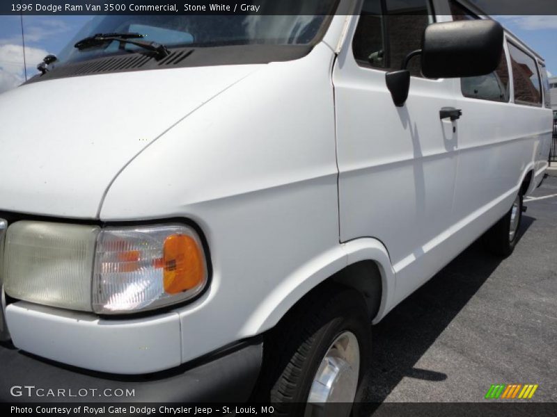 Stone White / Gray 1996 Dodge Ram Van 3500 Commercial