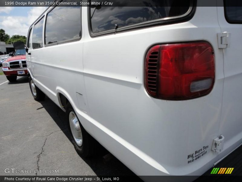 Stone White / Gray 1996 Dodge Ram Van 3500 Commercial
