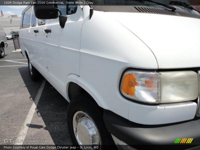 Stone White / Gray 1996 Dodge Ram Van 3500 Commercial