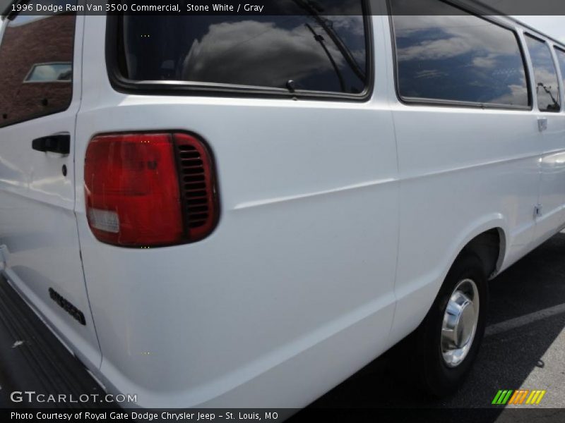 Stone White / Gray 1996 Dodge Ram Van 3500 Commercial