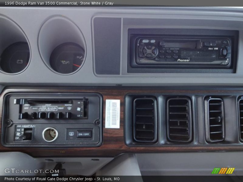 Stone White / Gray 1996 Dodge Ram Van 3500 Commercial