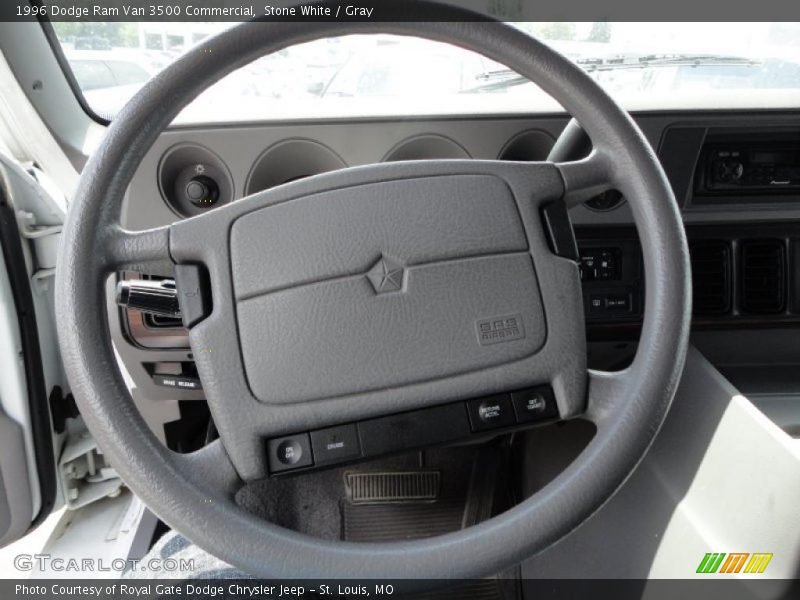 Stone White / Gray 1996 Dodge Ram Van 3500 Commercial