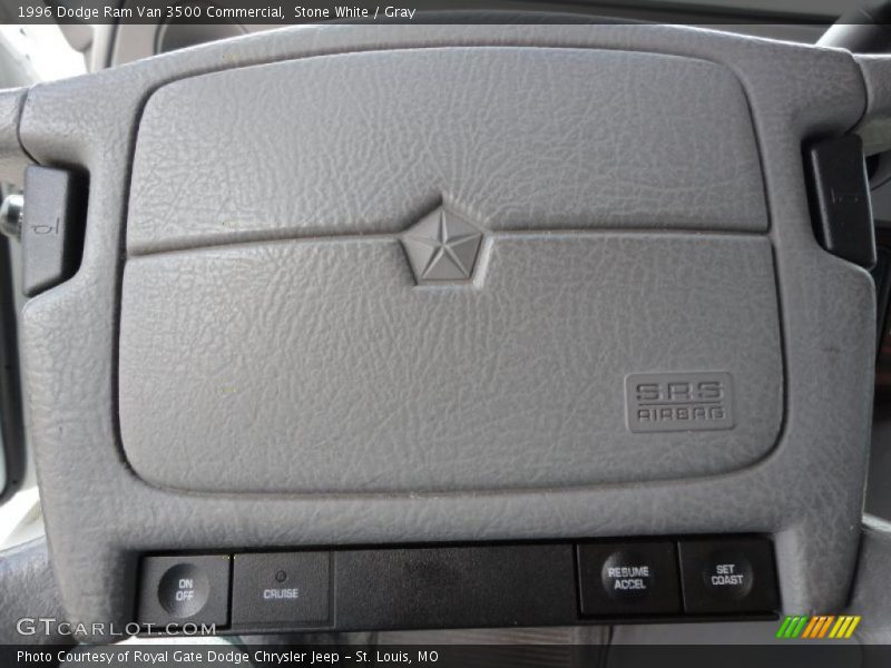 Stone White / Gray 1996 Dodge Ram Van 3500 Commercial