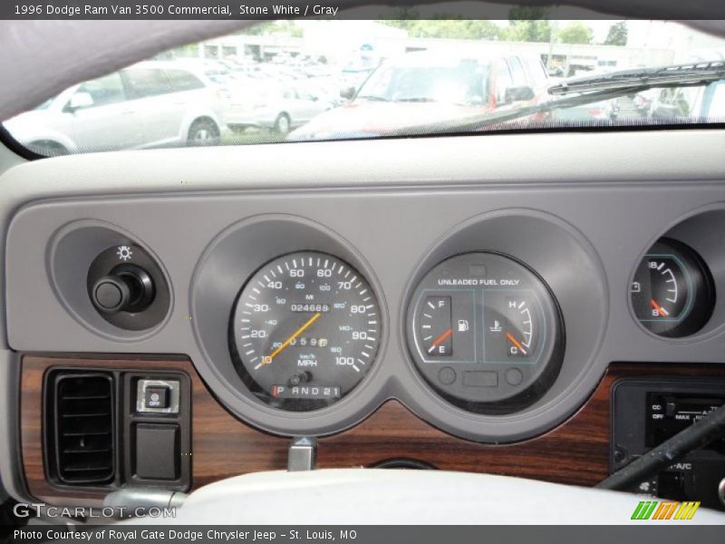 Stone White / Gray 1996 Dodge Ram Van 3500 Commercial