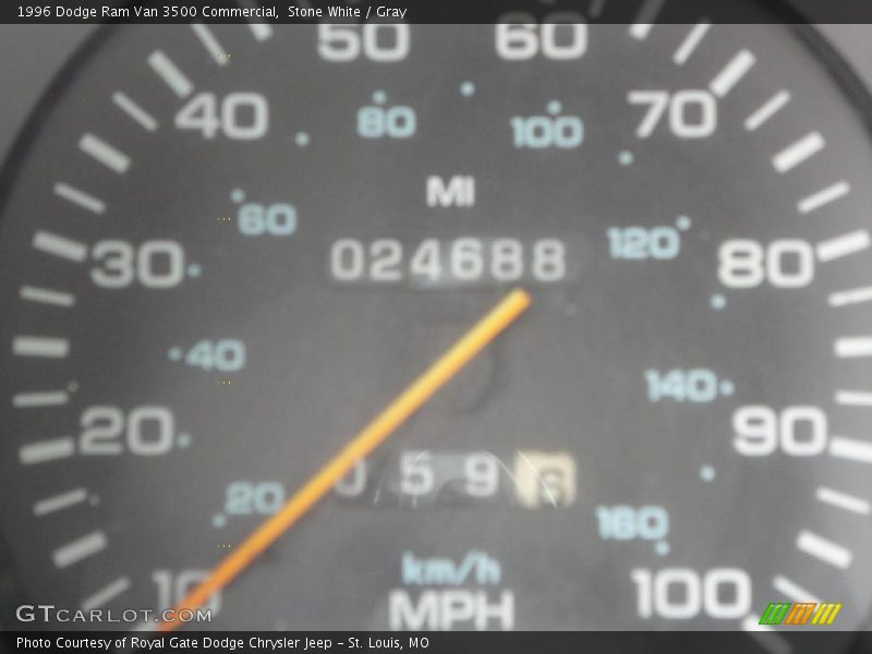 Stone White / Gray 1996 Dodge Ram Van 3500 Commercial