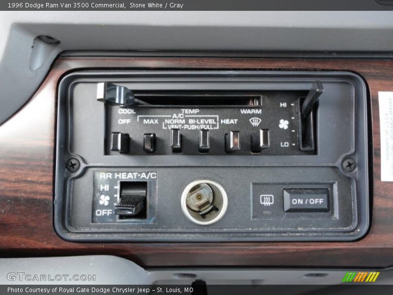 Stone White / Gray 1996 Dodge Ram Van 3500 Commercial