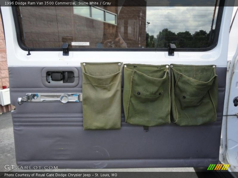 Stone White / Gray 1996 Dodge Ram Van 3500 Commercial