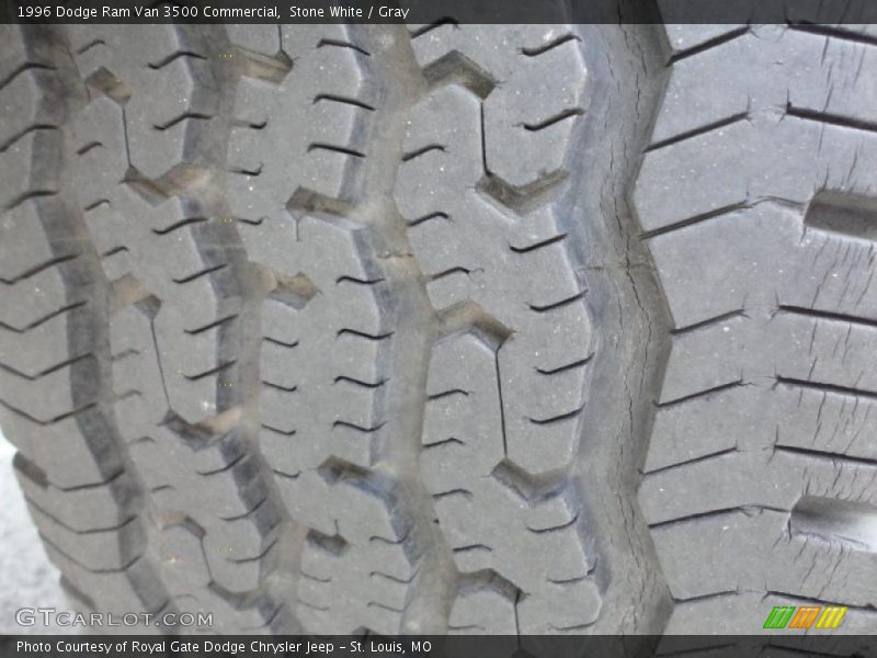 Stone White / Gray 1996 Dodge Ram Van 3500 Commercial